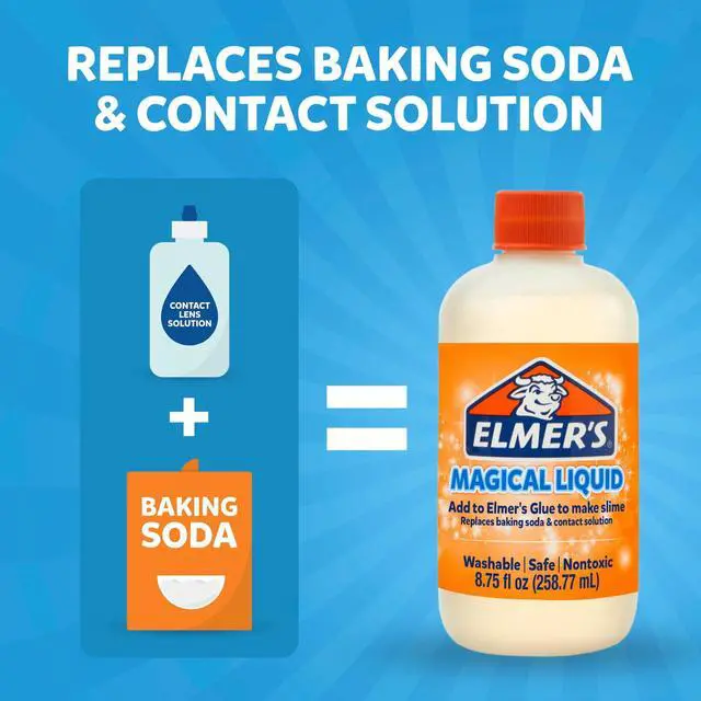 Alt view image 2 of 6 - Elmer's Magical Liquid Slime Activator Solution, 8.75 oz, NonToxic Washable AllinOne Slime Making Liquid for Elmers Glue