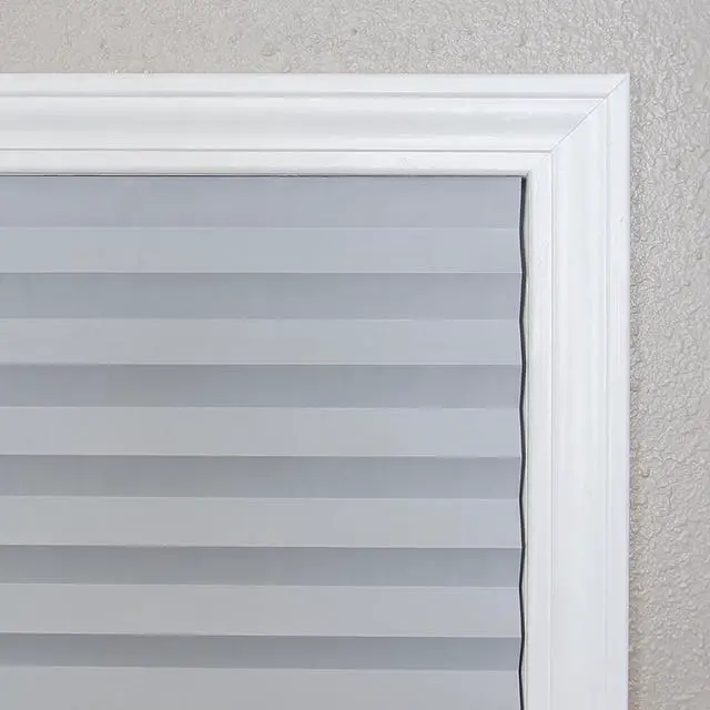 Alt view image 6 of 6 - Redi Shade NoTools Original RoomDarkening Pleated Paper Window Shade, CordFree Gray, 36 in × 72 in, TrimtoFit Temporary Window Covering