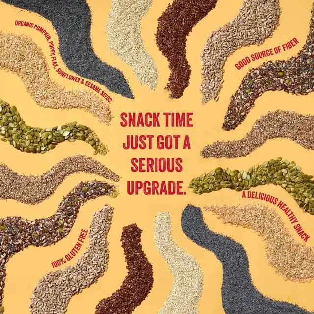 Alt view image 3 of 6 - Marys Gone Crackers Super Seed Organic Everything Crackers, GlutenFree, WholeGrain Vegan Snack, 4 oz