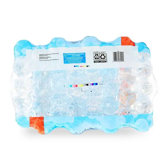 Alt view image 3 of 4 - Great Value Purified Drinking Water, 16.9 fl oz PerBottle, 40Count Bulk Pack, Portable SingleServe Bottled Water