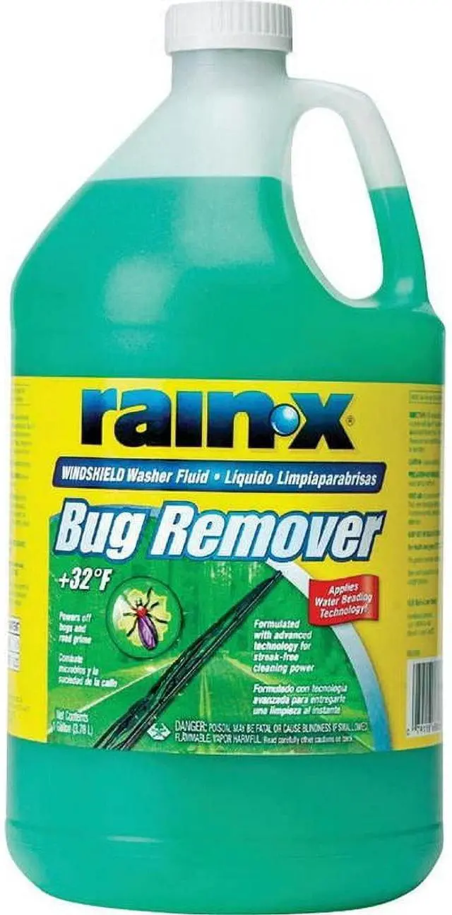 Alt view image 4 of 4 - (2Pack) RainX Bug Remover Windshield Washer Fluid, 1 Gallon Each, StreakFree WaterBeading Windshield Cleaner for Cars, Trucks & SUVs