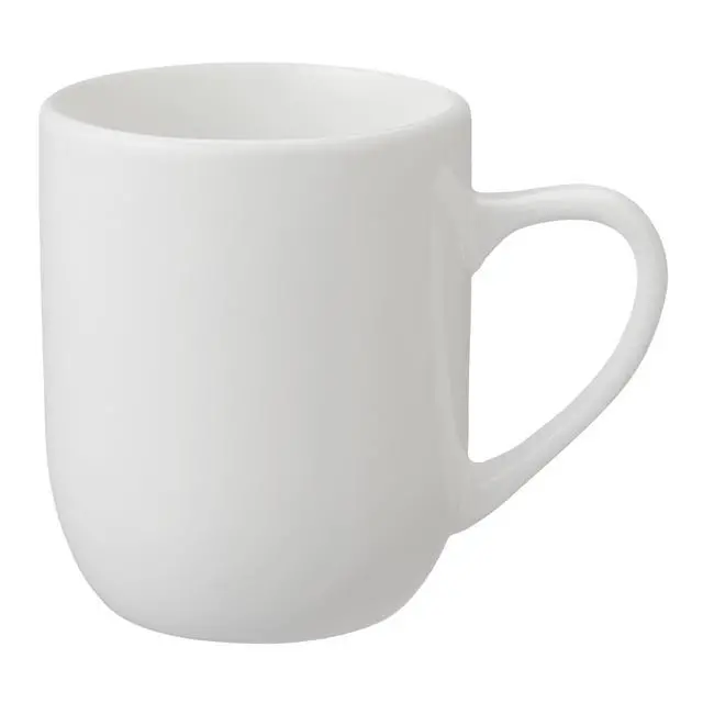 Alt view image 5 of 5 - (6Pack) Mainstays 12oz Glazed White Stoneware Coffee Mugs, Microwave & DishwasherSafe, Minimalist White Drinking Cups for Hot & Cold Drinks