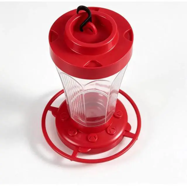 Main image of 32oz Red Hummingbird Feeder 10 Feeding Ports Bee Ant Wasp Proof Outdoor Garden Bird Nectar Feeder