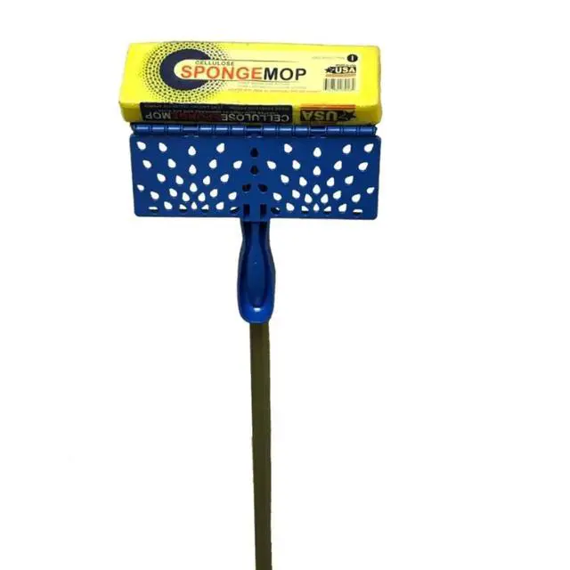 Alt view image 3 of 3 - Squeeze Cellulose Sponge Mop With Durable Type I Replaceable Sponge Refill