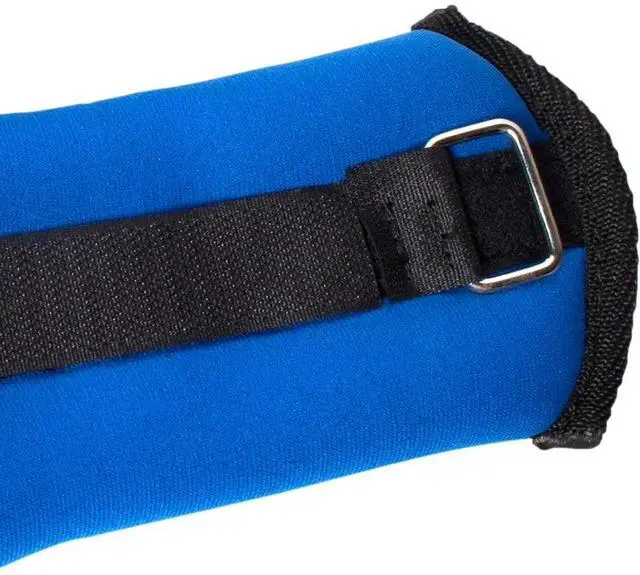 Alt view image 4 of 5 - Pair 2LB Ankle Wrist Weights 1LB Each Soft Neoprene Adjustable Strap Fitness Resistance Bands For Cardio Workout