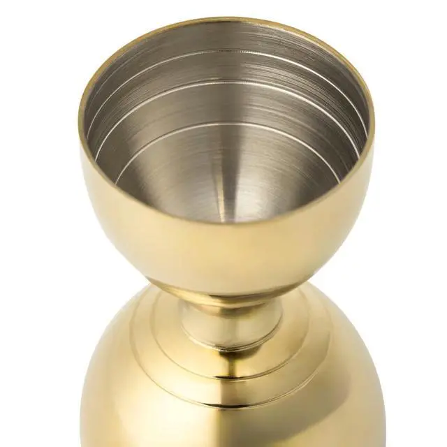 Alt view image 3 of 7 - Thyme & Table 1 fl oz & 2 fl oz Gold Stainless Steel Double-Sided Jigger
