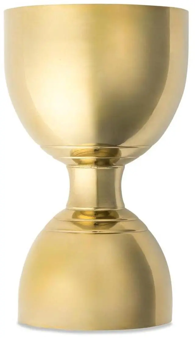 Main image of Thyme & Table 1 fl oz & 2 fl oz Gold Stainless Steel Double-Sided Jigger