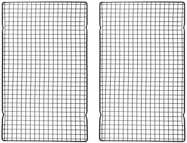 Alt view image 4 of 5 - Mainstays Nonstick Carbon Steel Cooling Rack, 10" x 16", Black, Set of 2, Rectangular