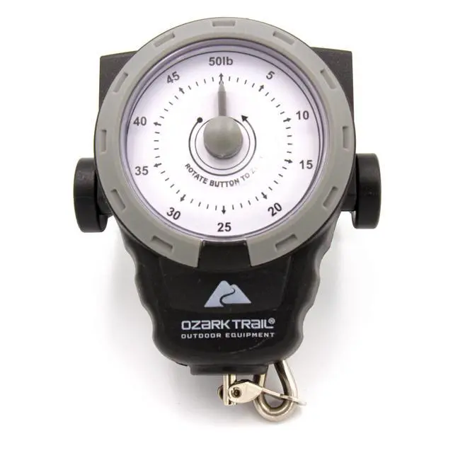 Alt view image 2 of 6 - Ozark Trail 50 lb Portable Analog Dial Fish Scale with Tape Measure