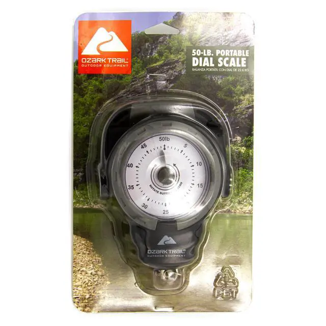 Alt view image 3 of 6 - Ozark Trail 50 lb Portable Analog Dial Fish Scale with Tape Measure