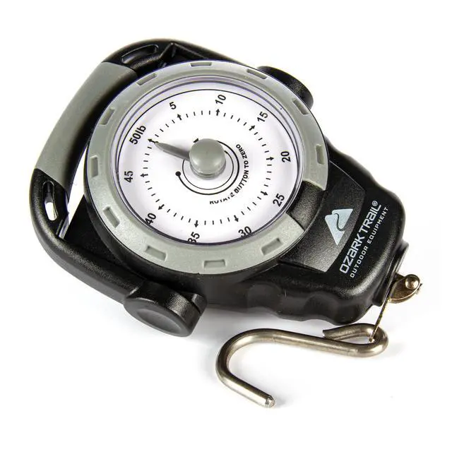 Alt view image 5 of 6 - Ozark Trail 50 lb Portable Analog Dial Fish Scale with Tape Measure