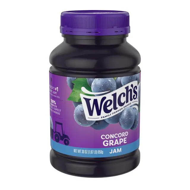 Alt view image 3 of 7 - (2 pack) Welch's Concord Grape Jam, 30 oz Jar