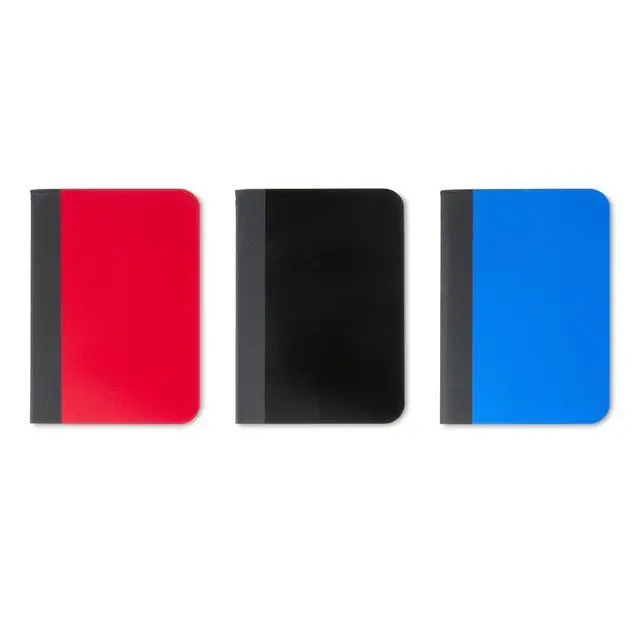 Alt view image 2 of 5 - (4 pack) Pen+Gear Ruled Mini Composition Books, 3.25 in x 4.5 in, Assorted Colors, 80 Sheets, 3 Pack