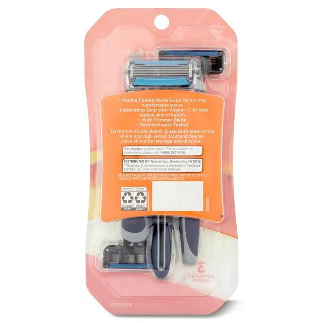 Alt view image 2 of 7 - Equate Men's 5-Blade Disposable Razors, 3 Count
