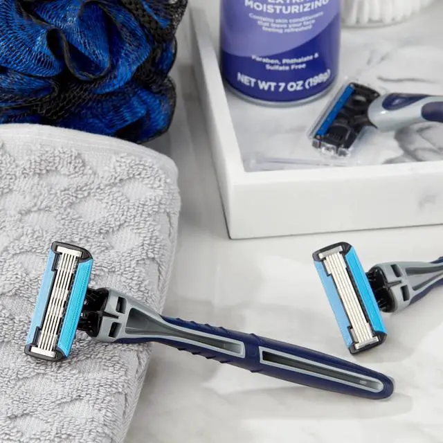 Alt view image 4 of 7 - Equate Men's 5-Blade Disposable Razors, 3 Count