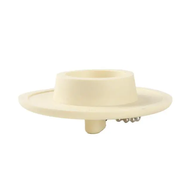 Alt view image 3 of 7 - Mainstays Rubber Tub Stopper with Stainless Steel Beaded Chain White Fits 1.5" - 2" Drains