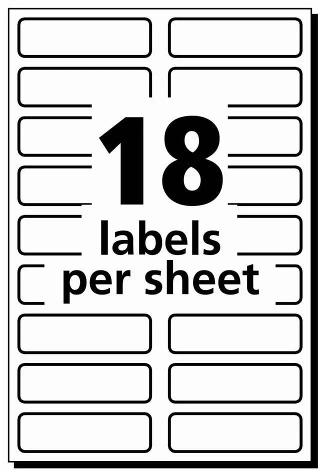 Alt view image 4 of 4 - Avery No-Iron Fabric Labels, 1/2" x 1-3/4"