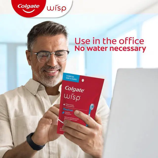 Alt view image 2 of 6 - Colgate Max Fresh Wisp Disposable Travel Toothbrushes, Mini Toothbrush, Peppermint, 24 Count