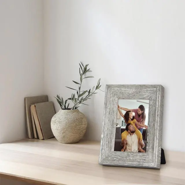 Alt view image 2 of 6 - Mainstays 5x7 Picture Frame Rustic Gray Tabletop Photo Frame
