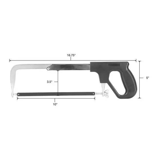 Alt view image 2 of 6 - Hyper Tough 12 inch Adjustable Frame Hacksaw