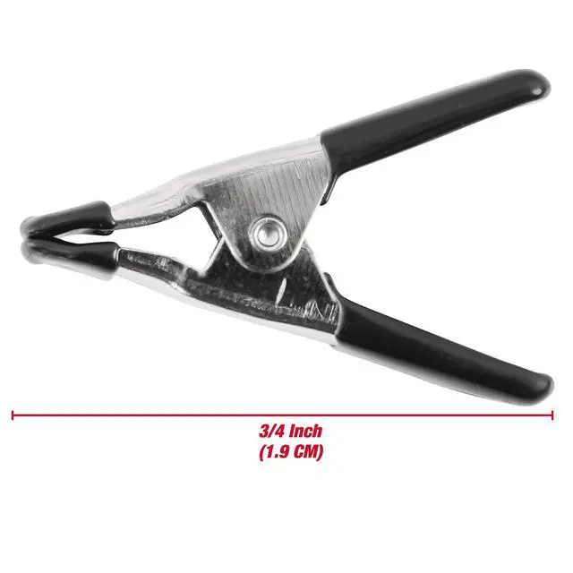 Alt view image 4 of 7 - Hyper Tough 12-Piece Mini Metal Spring Clamp Set