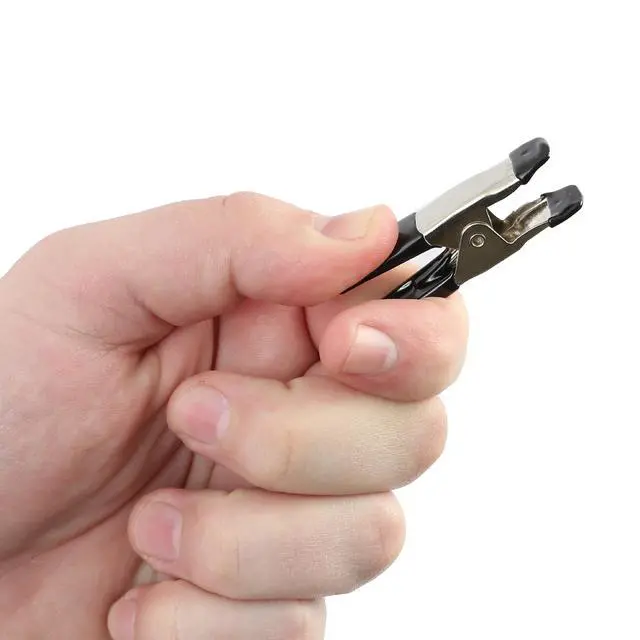 Alt view image 5 of 7 - Hyper Tough 12-Piece Mini Metal Spring Clamp Set
