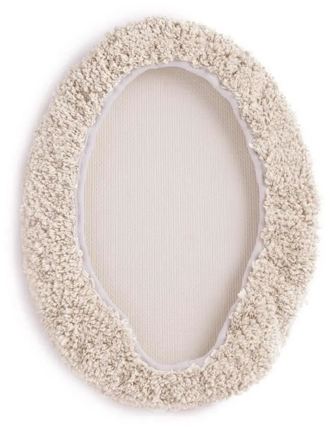 Alt view image 3 of 7 - Mainstays Polyester Toilet Lid Cover, Tan, 19" x 22" Bathroom Accessory