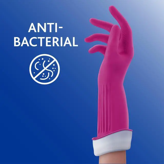 Alt view image 2 of 7 - O-Cedar Playtex® Living Gloves, Reusable Cleaning Gloves, Medium, 2 Pairs