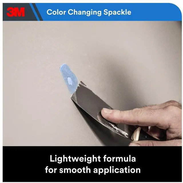 Alt view image 7 of 7 - 3M High Strength Hole Repair Spackle, 8 oz, ColorChanging Wall Patch Compound for Drywall Damage, 1Count
