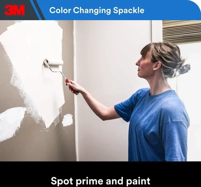 Alt view image 3 of 7 - 3M High Strength Hole Repair Spackle, 8 oz, ColorChanging Wall Patch Compound for Drywall Damage, 1Count