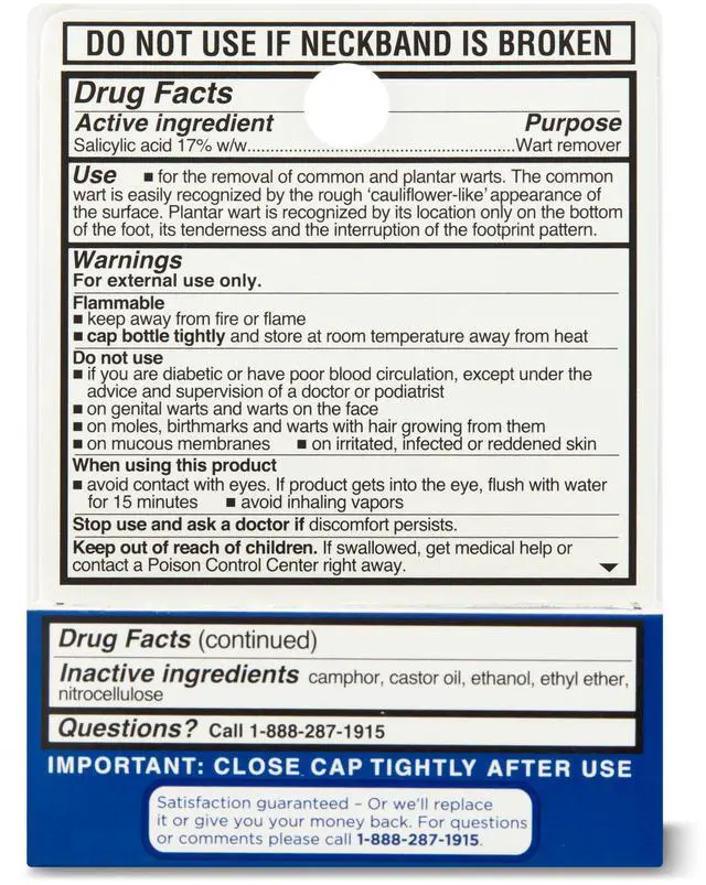 Alt view image 6 of 7 - Equate Maximum Strength Liquid Wart Remover, 0.31 fl oz, Topical Wart Removal Treatment