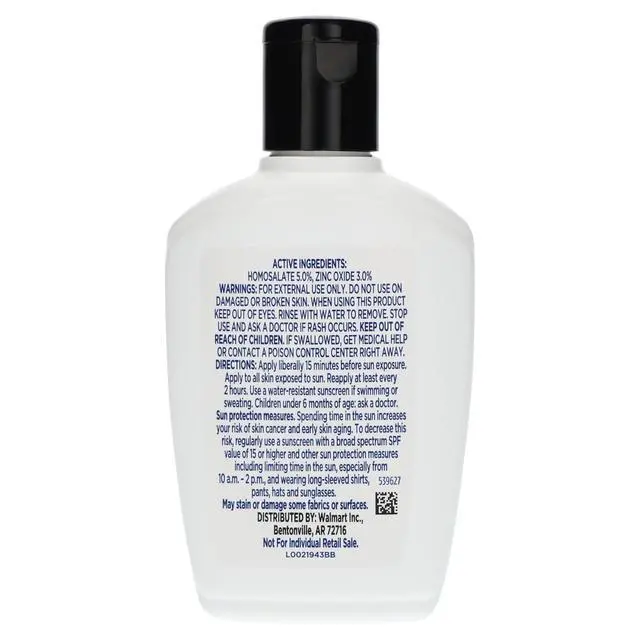 Alt view image 4 of 7 - Equate AllDay Moisturizing Lotion for Sensitive Skin, BroadSpectrum SPF 15 Sunscreen Face & Body Moisturizer, 6 fl oz