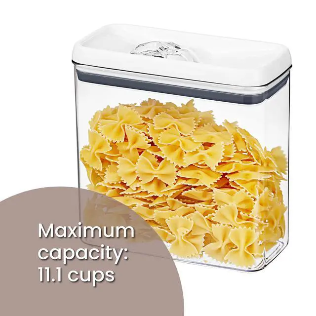 Alt view image 5 of 7 - Better Homes & Gardens FlipTite Rectangular Food Storage Container, 11.1 Cup, Airtight Lidded Container for Kitchen Pantry & Leftovers