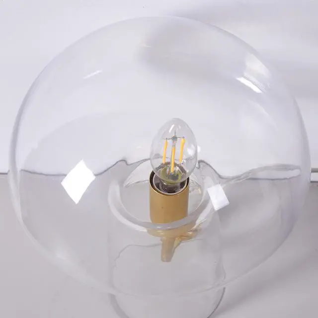 Alt view image 3 of 6 - Urban Shop Novelty Clear Glass Mushroom Lamp, 12 Inch Height, Plugin Decorative Accent Night Light for Bedroom & Living Room