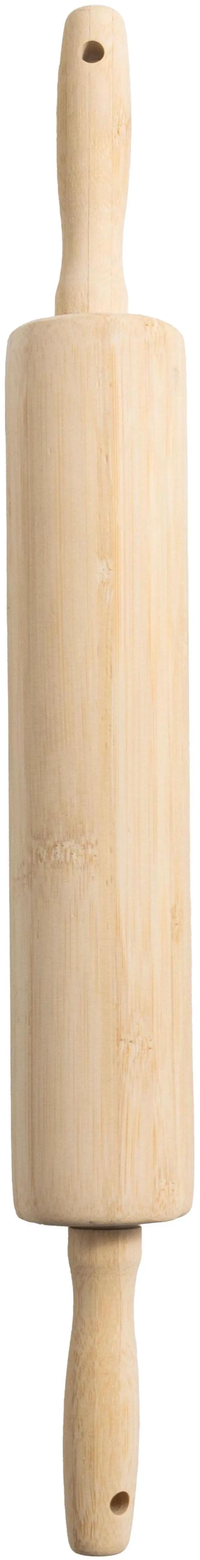 Alt view image 2 of 5 - Mainstays Classic Bamboo Rolling Pin, Natural Bamboo, 18.3" x 2.16", Dough Roller Baking Tool for Pastry, Cookie & Pizza