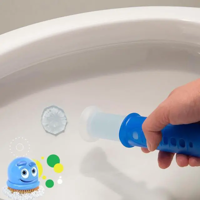 Alt view image 4 of 6 - Scrubbing Bubbles Fresh Gel Toilet Cleaning Stamp, Floral Fusion Scent, Toilet Bowl OdorFreshener Dispenser with 6 Gel Stamps, 1.34 oz