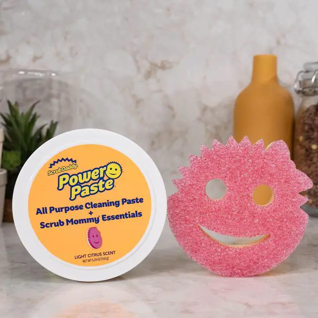 Alt view image 6 of 6 - Scrub Daddy PowerPaste AllPurpose Cleaning Kit, Citrus Scent, MultiSurface Cleaner Paste with Scrub Mommy Sponge, 5.29 oz