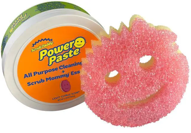 Main image of Scrub Daddy PowerPaste AllPurpose Cleaning Kit, Citrus Scent, MultiSurface Cleaner Paste with Scrub Mommy Sponge, 5.29 oz