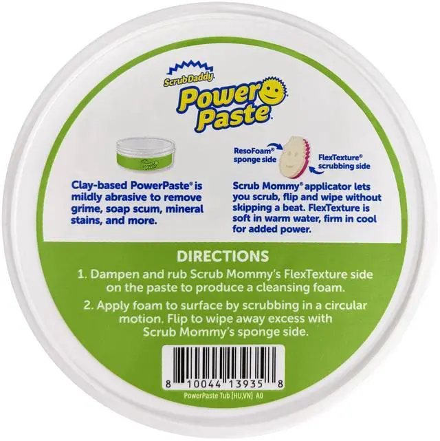 Alt view image 5 of 6 - Scrub Daddy PowerPaste AllPurpose Cleaning Kit, Citrus Scent, MultiSurface Cleaner Paste with Scrub Mommy Sponge, 5.29 oz