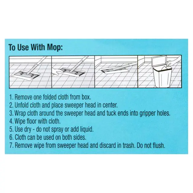 Alt view image 2 of 7 - Great Value Dry Sweeping Cloth Refills, Traps Dust Dirt & Pet Hair, Compatible with Swiffer Sweeper Mop Heads, 10.4 x 8 Inch, 32 Count