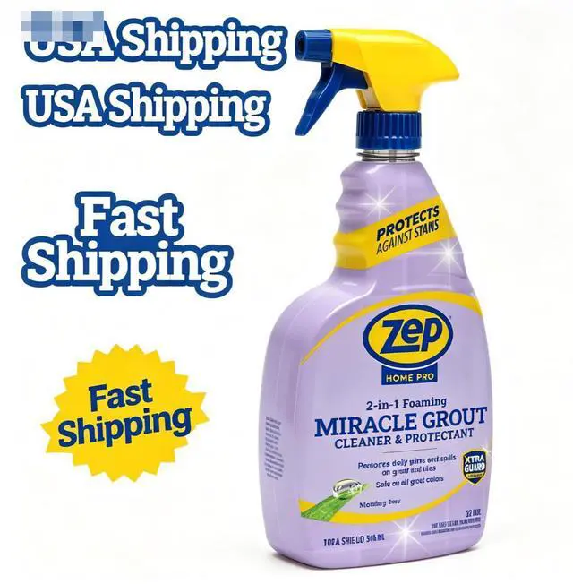 Main image of Zep Home Pro Miracle Foaming Grout Cleaner and Protectant, Morning Dew Scent, 2in1 Tile Grout Cleaner with XtraGuard Technology, Safe for All Grout Colors, 32 fl oz