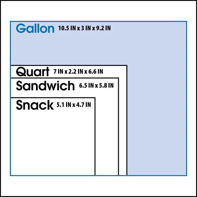 Alt view image 5 of 7 - Great Value Gallon Size Freezer Slider Zipper Bags, SelfStanding Expandable Bottom, Quick Slide Closure for Food Storage & Freezer Organization, 60 Count