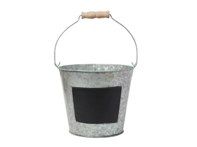 Alt view image 2 of 5 - Elegant Expressions by Hosley Metal Pail with Chalkboard, 2 Pack, 1 Each