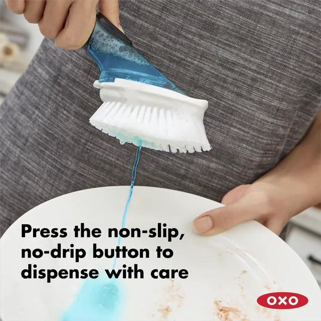 Alt view image 3 of 6 - OXO SoftWorks Soap Dispensing Dish Brush Lever