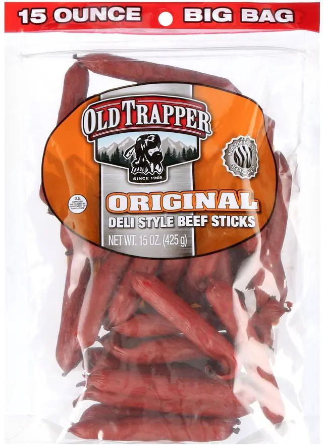 Main image of Old Trapper Original Beef Stick 15 oz Resealable Bag