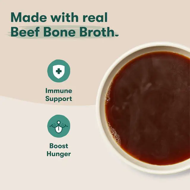 Alt view image 2 of 6 - Jinx Beef Bone Broth Kibble Sauce Dog Meal Topper, 12 oz Bottle