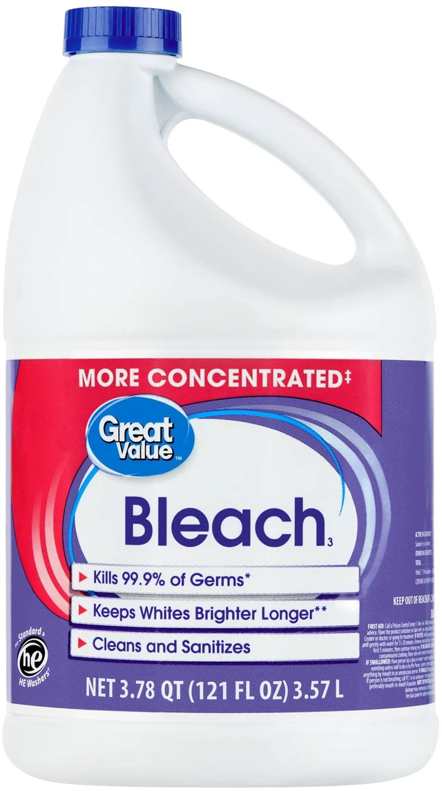 Main image of Great Value Concentrated Liquid Bleach, 121 fl oz