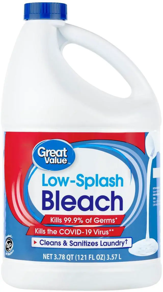 Main image of Great Value Low Splash Concentrated Bleach, 121 fl oz