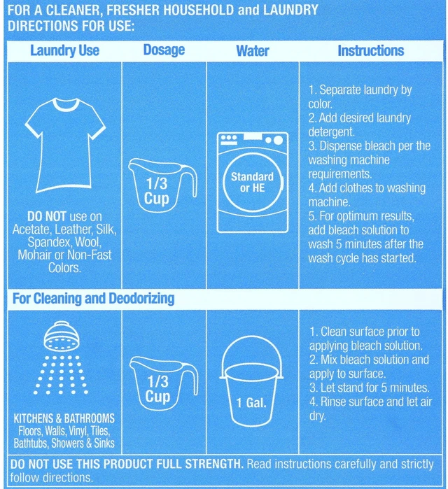 Alt view image 5 of 6 - Great Value Low Splash Concentrated Bleach, 121 fl oz