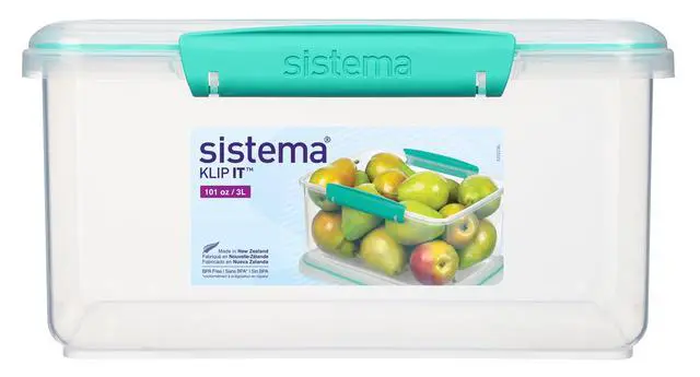 Alt view image 4 of 5 - Sistema Klip-It 3 L Rectangle Plastic Food Storage Container